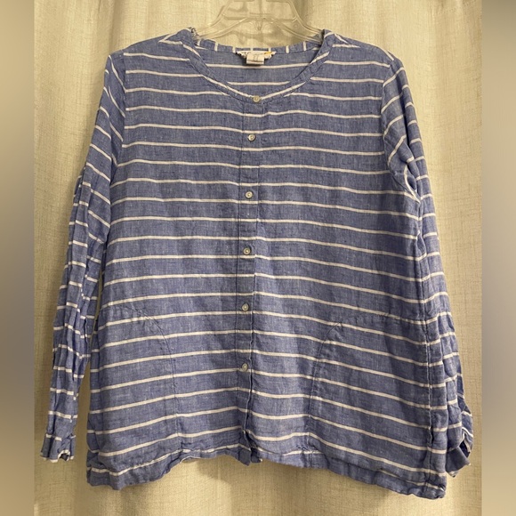 C & C California linen striped top - Picture 1 of 3